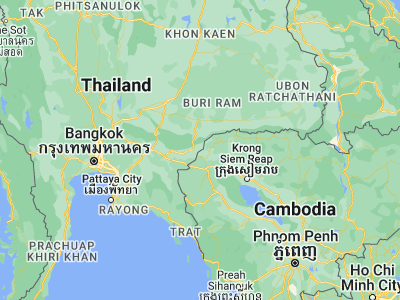 Map showing location of Ta Phraya (14.00308, 102.80541)