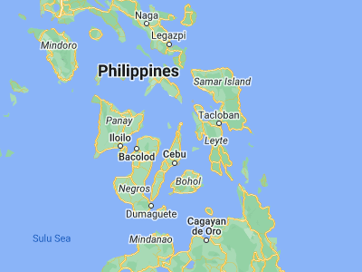 Map showing location of Tabogon (10.9412, 124.0282)
