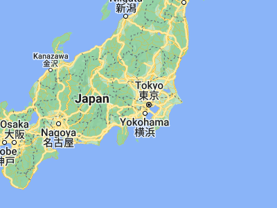 Map showing location of Tachikawa (35.69278, 139.41806)