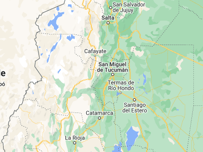 Map showing location of Tafí del Valle (-26.85275, -65.70983)