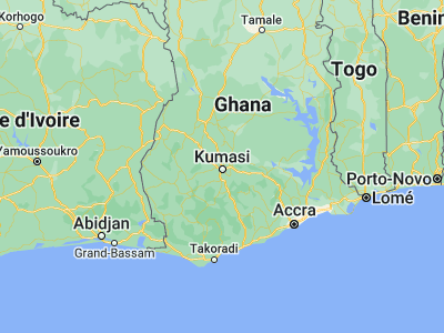 Map showing location of Tafo (6.73453, -1.61275)