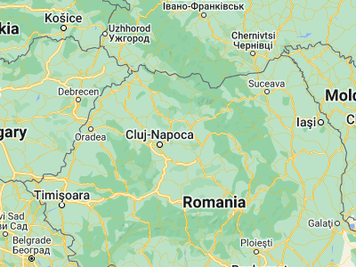 Map showing location of Ţaga (46.95, 24.05)