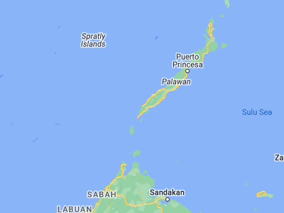 Map showing location of Tagbita (8.67532, 117.3399)