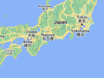 Map showing location of Tahara (34.66667, 137.26667)