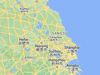 Map showing location of Tai’an (32.45773, 119.51083)