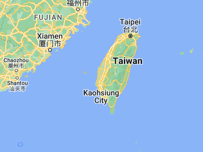 Map showing location of Taibao (23.45944, 120.33222)