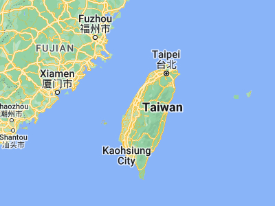 Map showing location of Taichung (24.1469, 120.6839)