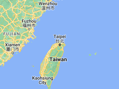 Map showing location of Taipei (25.04776, 121.53185)