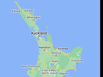 Map showing location of Tairua (-37.01667, 175.85)