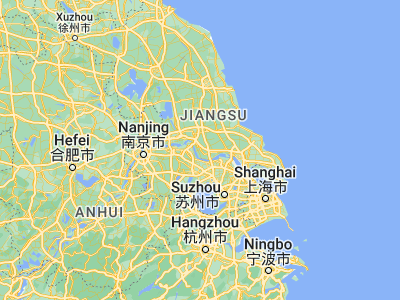 Map showing location of Taixing (32.16667, 120.01361)