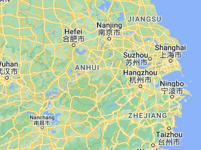 Map showing location of Taiyuan (30.71093, 118.40048)