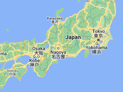 Map showing location of Tajimi (35.31667, 137.13333)