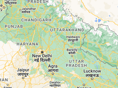 Map showing location of Tājpur (29.16348, 78.48403)