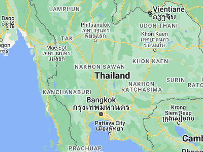 Map showing location of Tak Fa (15.34917, 100.49522)