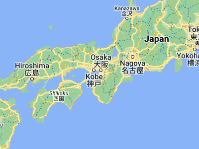 Map showing location of Takaishi (34.51667, 135.43333)