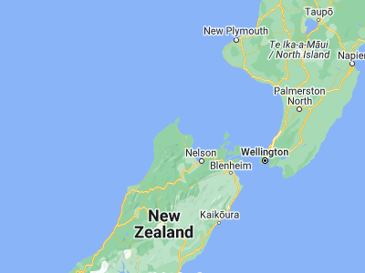 Map showing location of Takaka (-40.85, 172.8)