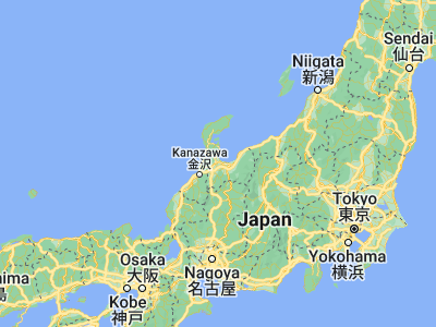Map showing location of Takaoka (36.75, 137.01667)
