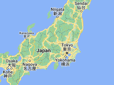 Map showing location of Takasaki (36.33333, 139.01667)