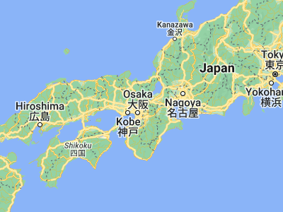 Map showing location of Takatsuki (34.84833, 135.61678)