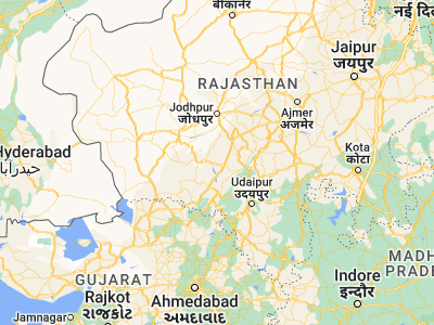 Map showing location of Takhatgarh (25.3227, 73.00322)