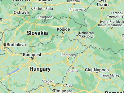 Map showing location of Taktaharkány (48.08333, 21.13333)