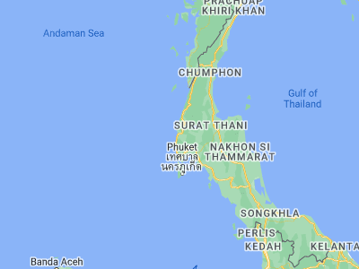 Map showing location of Takua Pa (8.8705, 98.34383)