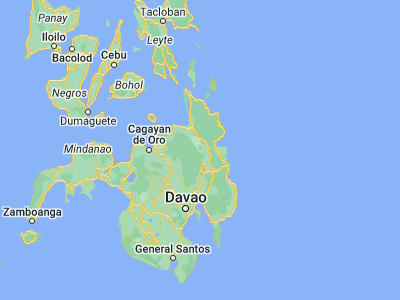 Map showing location of Talacogon (8.45611, 125.78417)