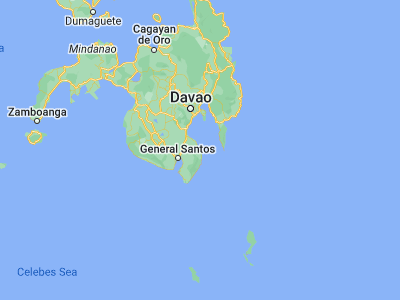Map showing location of Talagutong (6.26444, 125.66778)