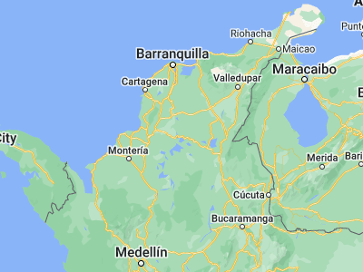 Map showing location of Talaigua Viejo (9.31206, -74.58544)