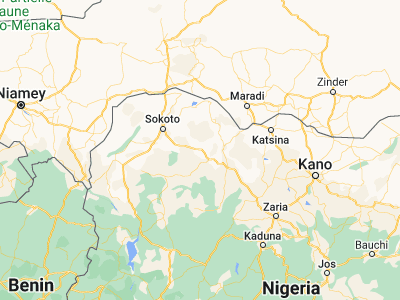 Map showing location of Talata Mafara (12.57317, 6.05971)