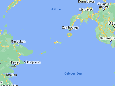Map showing location of Talipao (5.97639, 121.11611)