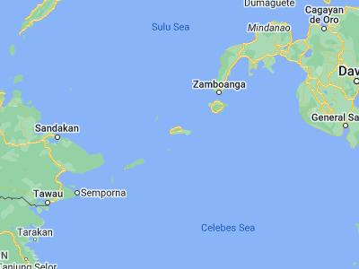 Map showing location of Talipaw (5.91, 121.09444)