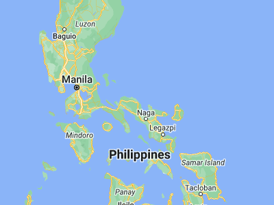 Map showing location of Talisay (14.1343, 122.9226)