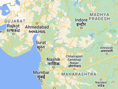 Map showing location of Taloda (21.56667, 74.21667)