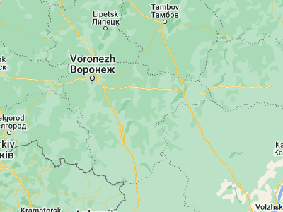 Map showing location of Talovaya (51.11444, 40.73)