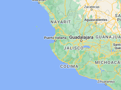 Map showing location of Talpa de Allende (20.38084, -104.82213)