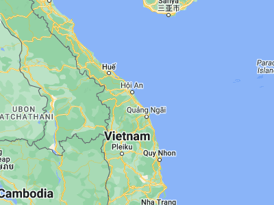Map showing location of Tam Kỳ (15.56667, 108.48333)