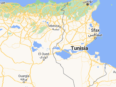Map showing location of Tamaghzah (34.38849, 7.94313)