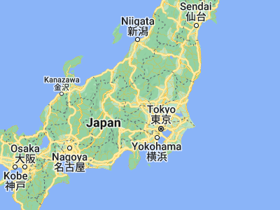 Map showing location of Tamamura (36.3, 139.11667)
