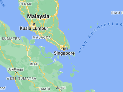Map showing location of Taman Senai (1.6006, 103.6419)