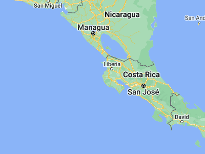 Map showing location of Tamarindo (10.29913, -85.84107)