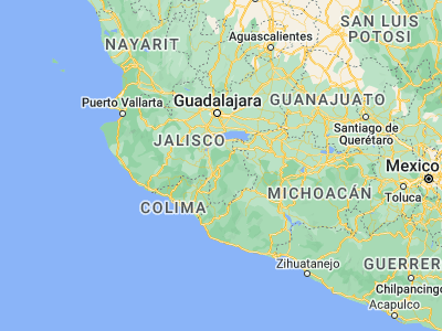 Map showing location of Tamazula de Gordiano (19.67754, -103.25225)