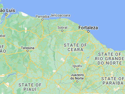 Map showing location of Tamboril (-4.83222, -40.32056)