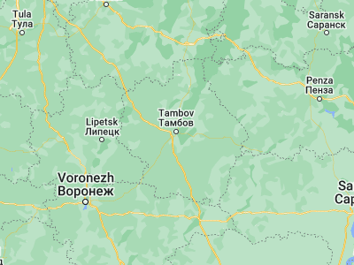 Map showing location of Tambov (52.73169, 41.44326)