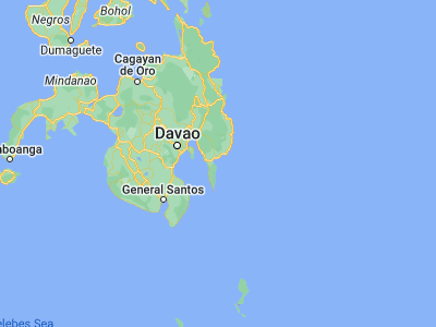 Map showing location of Tamisan (6.84372, 126.29838)