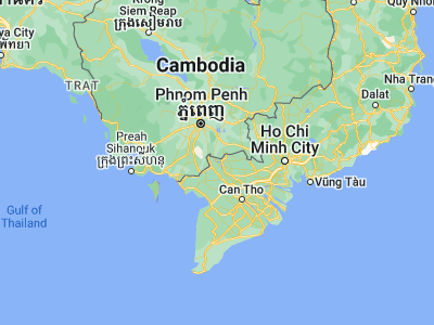 Map showing location of Tân Châu (10.79832, 105.23888)