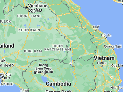 Map showing location of Tan Sum (15.3157, 105.15464)