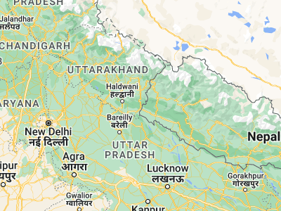 Map showing location of Tanakpur (29.06925, 80.1126)