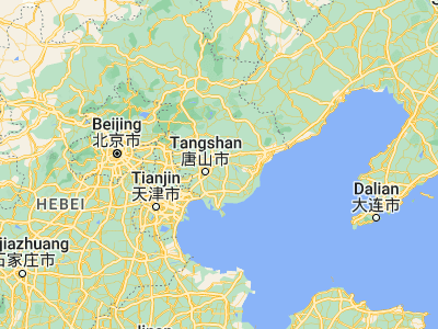 Map showing location of Tangjiazhuang (39.73333, 118.45)