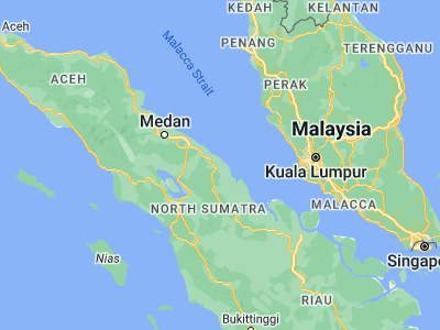Map showing location of Tanjungbalai (2.96667, 99.8)